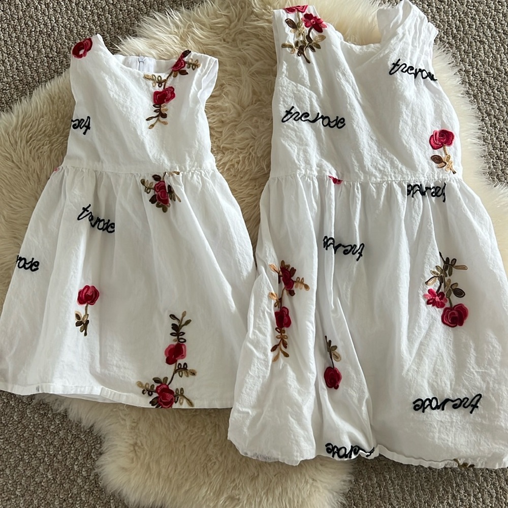 Kids dress. Size 4 size 9 Matching.